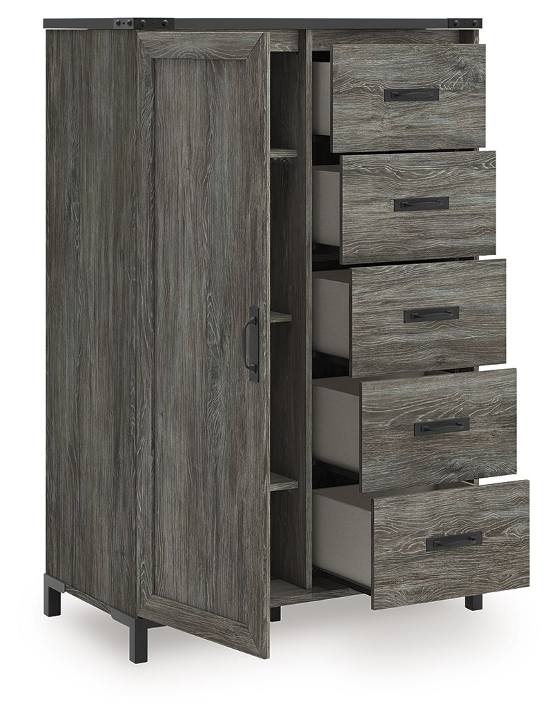Frandern - Bookcase Panel Bedroom Set With Storage - Hornell Furniture Outlet