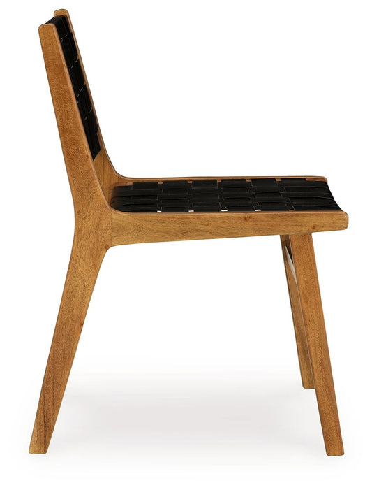 Fortmaine - Brown / Black - Dining Room Side Chair (Set of 2) - Hornell Furniture Outlet