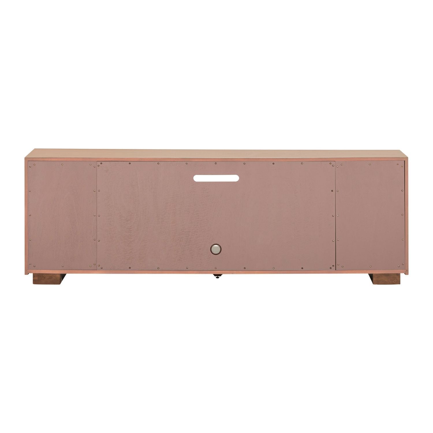 Fireplace TV Consoles - 84'' Fireplace TV Console Multiplees - Light Brown - Hornell Furniture Outlet