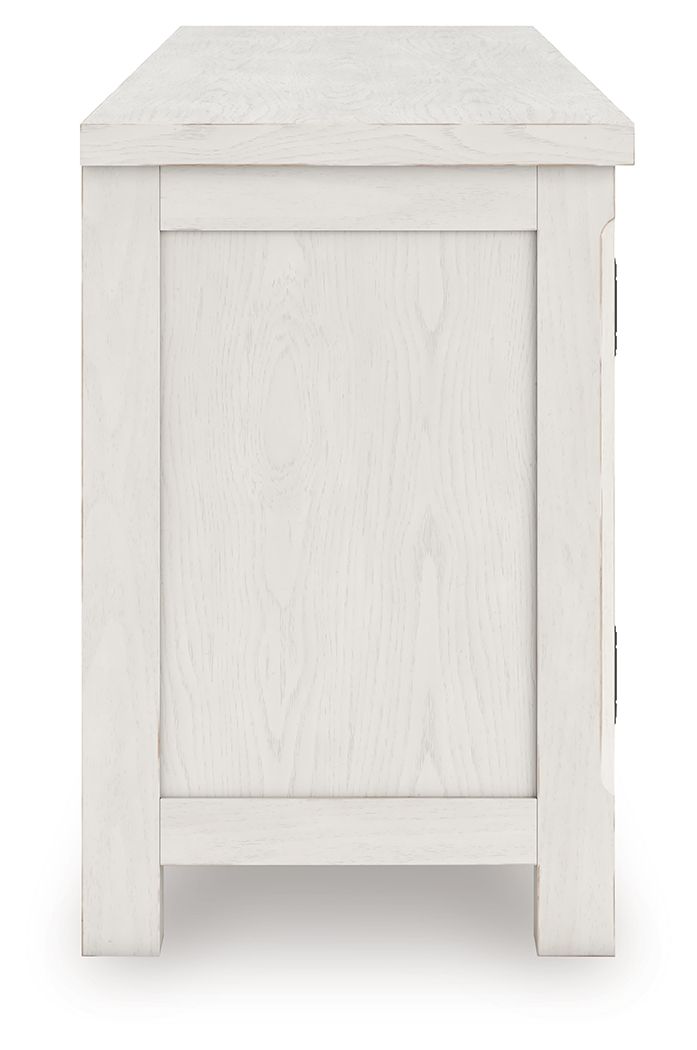 Robbinsdale - Extra Large TV Stand - Antique White - Hornell Furniture Outlet