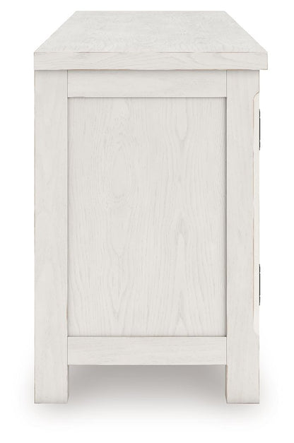 Robbinsdale - Extra Large TV Stand - Antique White - Hornell Furniture Outlet