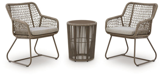 Majors Beach - Outdoor Table And 2 Chairs (Set of 3) - Beige - Hornell Furniture Outlet