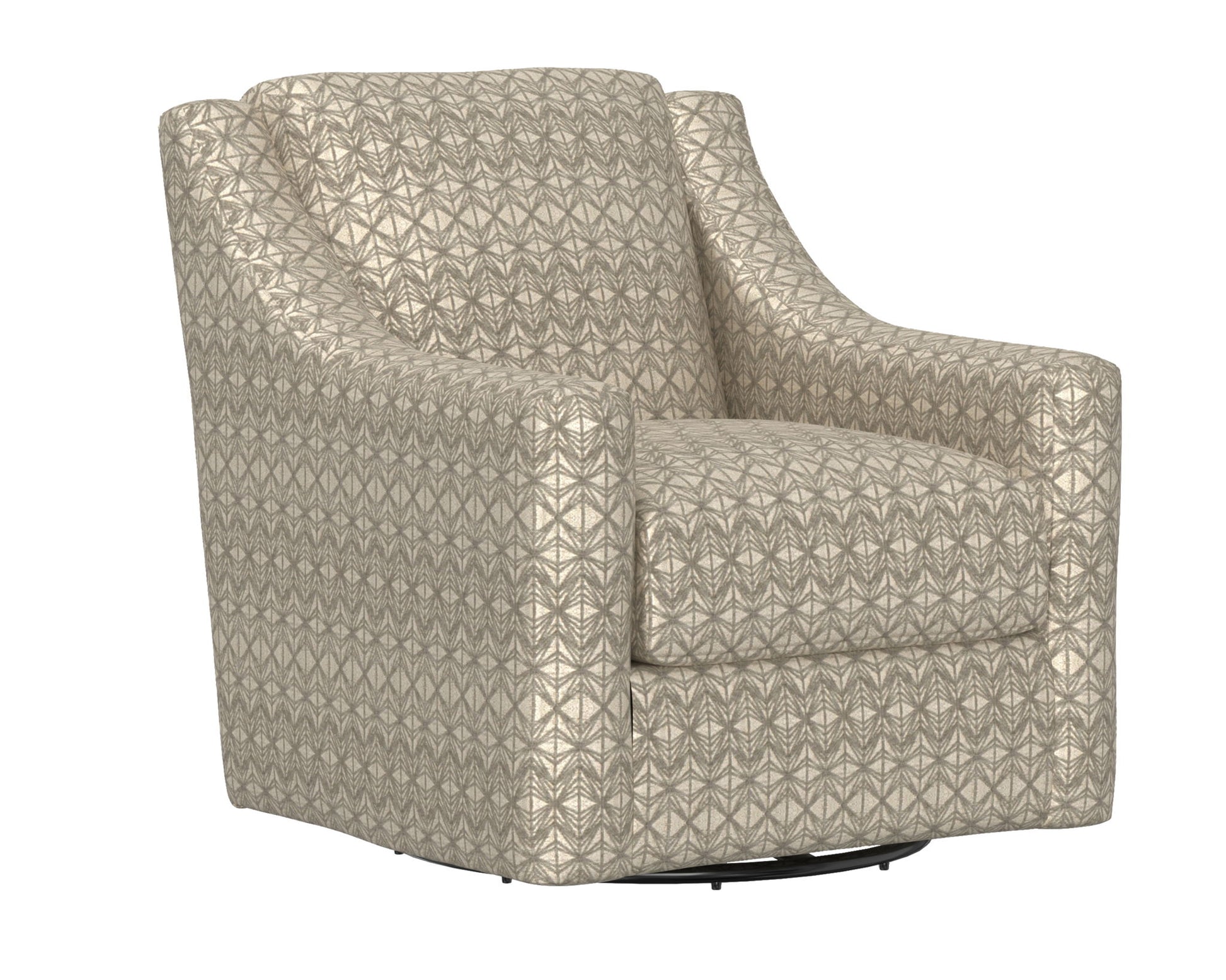 Hyde Park - Fabric Swivel Chair - Beige - Hornell Furniture Outlet