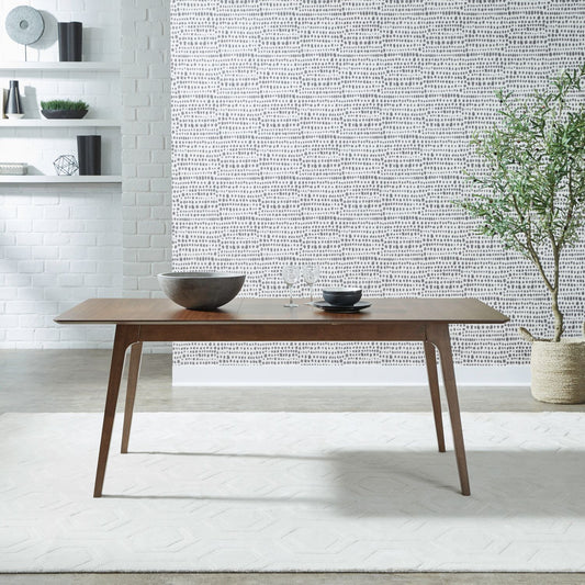 Space Savers - Rectangular Leg Table - Brown - Hornell Furniture Outlet