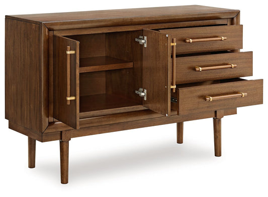 Lyncott - Brown - Dining Room Server - Hornell Furniture Outlet