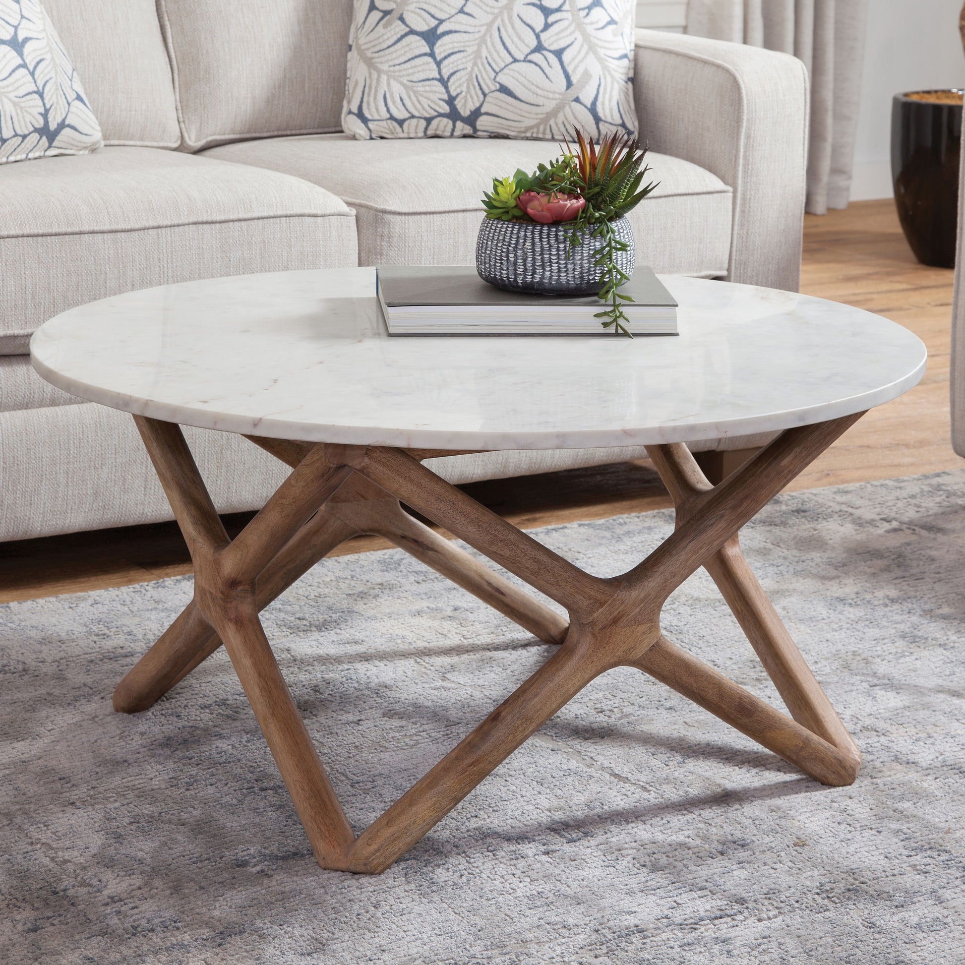Wyman - Marble Top Table - Hornell Furniture Outlet