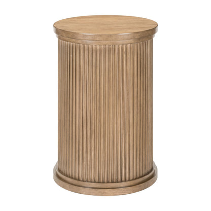 Haven Hills - Round Chairside Table - Camel Beige - Hornell Furniture Outlet