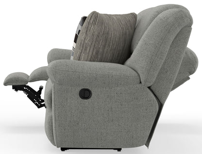 Trifecta - Sofa With 3 Recliners and Drop Down Table - Hornell Furniture Outlet