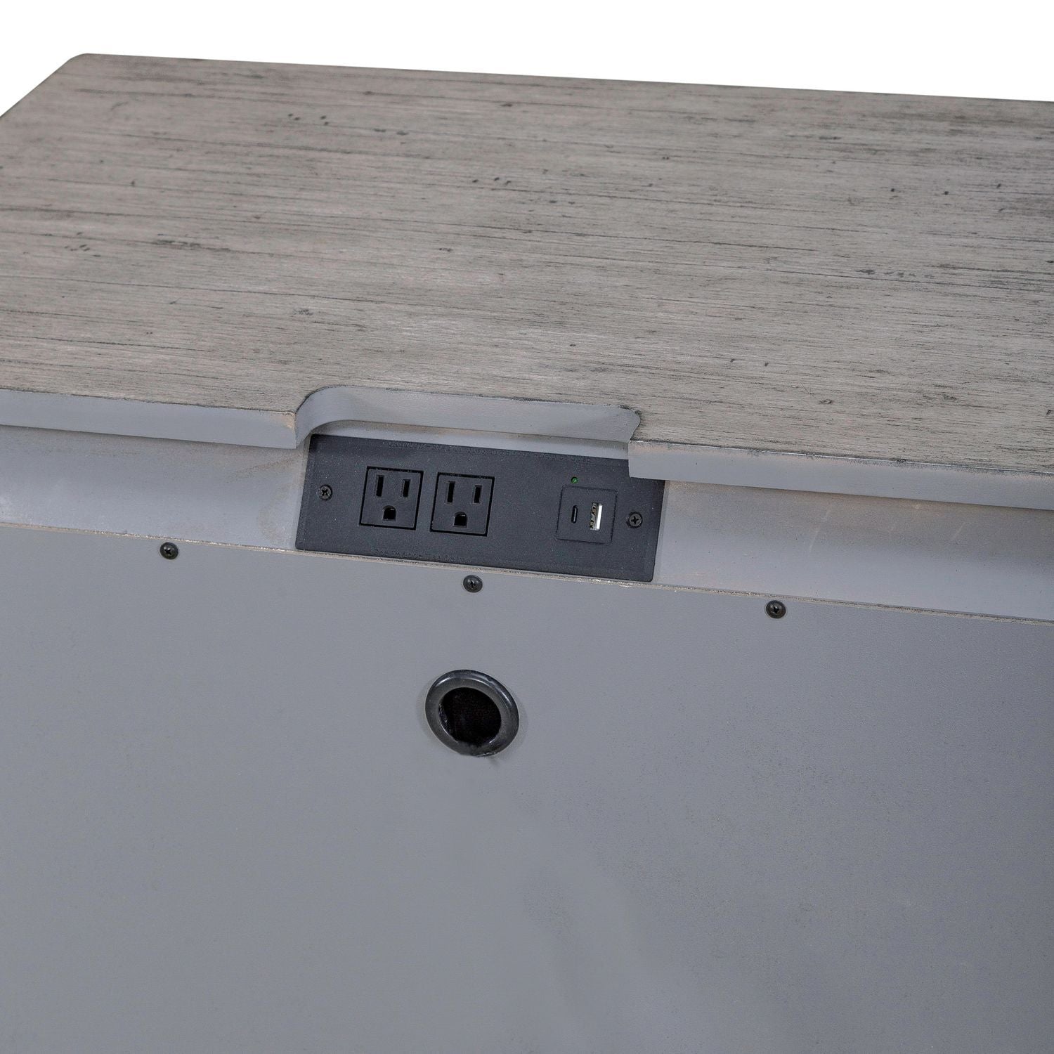 Big Valley - 2 Drawer Night Stand w/ Charging Station - Hornell Furniture Outlet