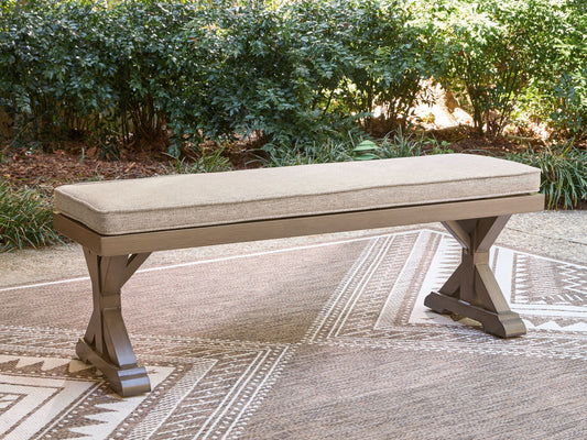 Laguna Heights - Bench With Cushion - Beige - Hornell Furniture Outlet