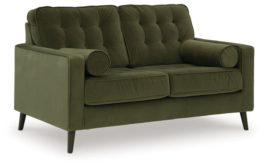 Reveon Lakes - Olive - Loveseat - Hornell Furniture Outlet
