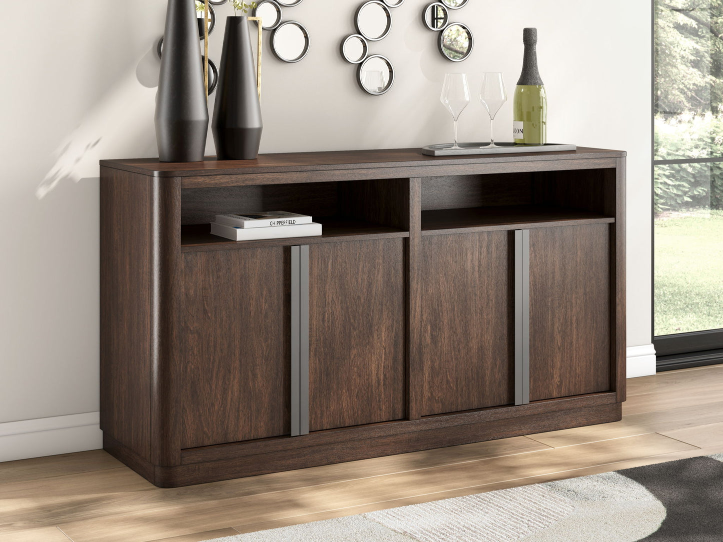 Dilenno - Dark Brown - Dining Room Server - Hornell Furniture Outlet
