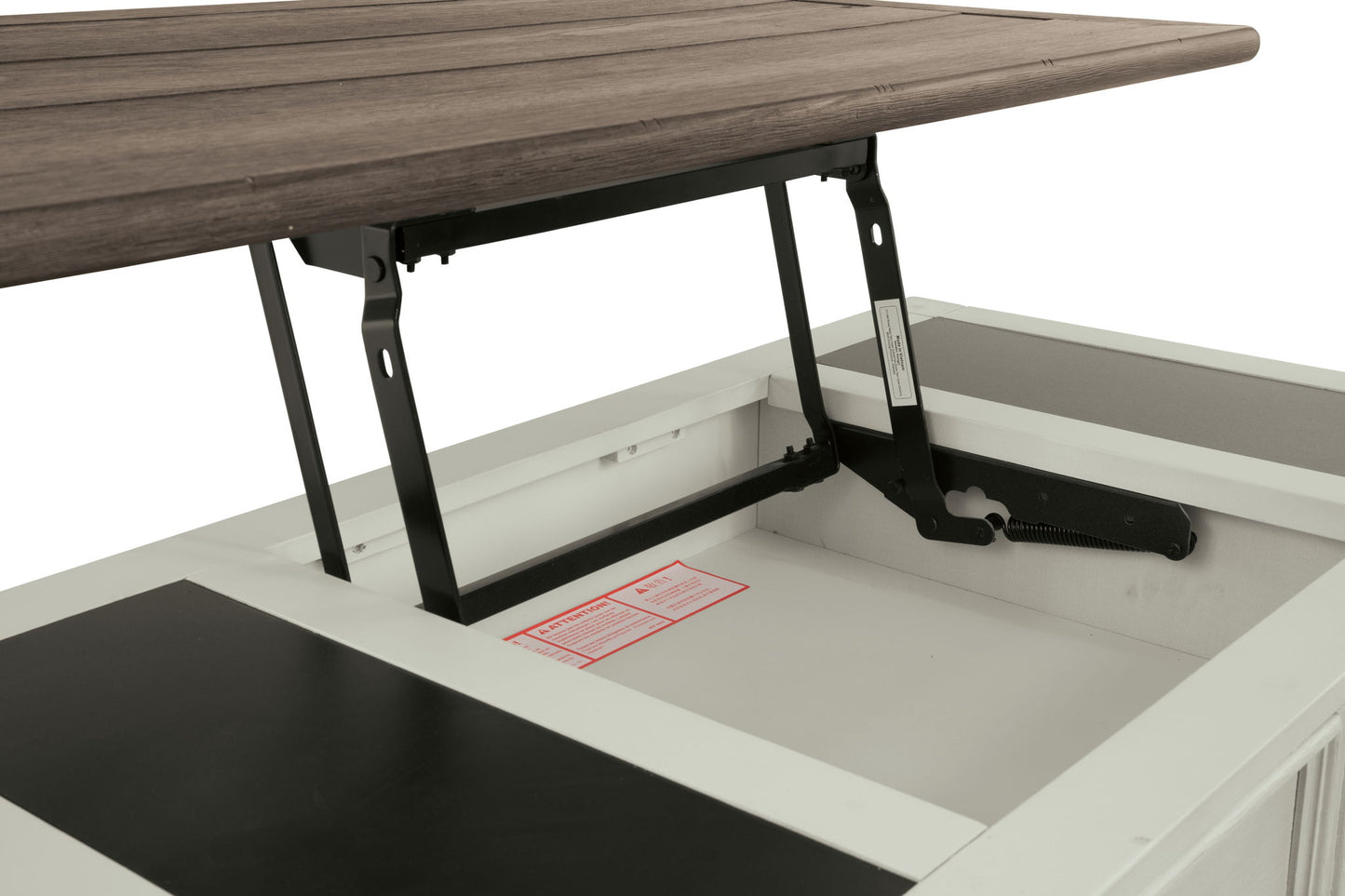 Bolanburg - Lift Top Cocktail Table - White / Brown / Beige - Hornell Furniture Outlet
