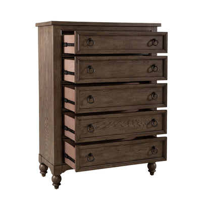 Americana Farmhouse - 5 Drawer Chest - Hornell Furniture Outlet