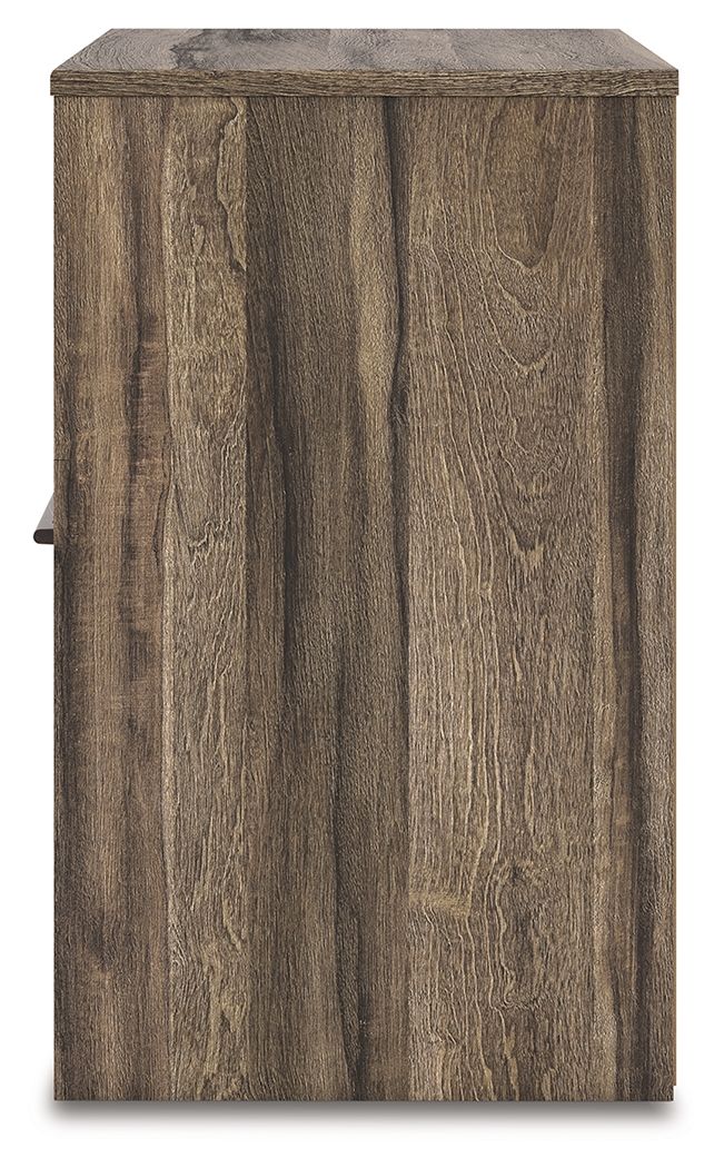 Elbrim - Brown - One Drawer Night Stand - Hornell Furniture Outlet