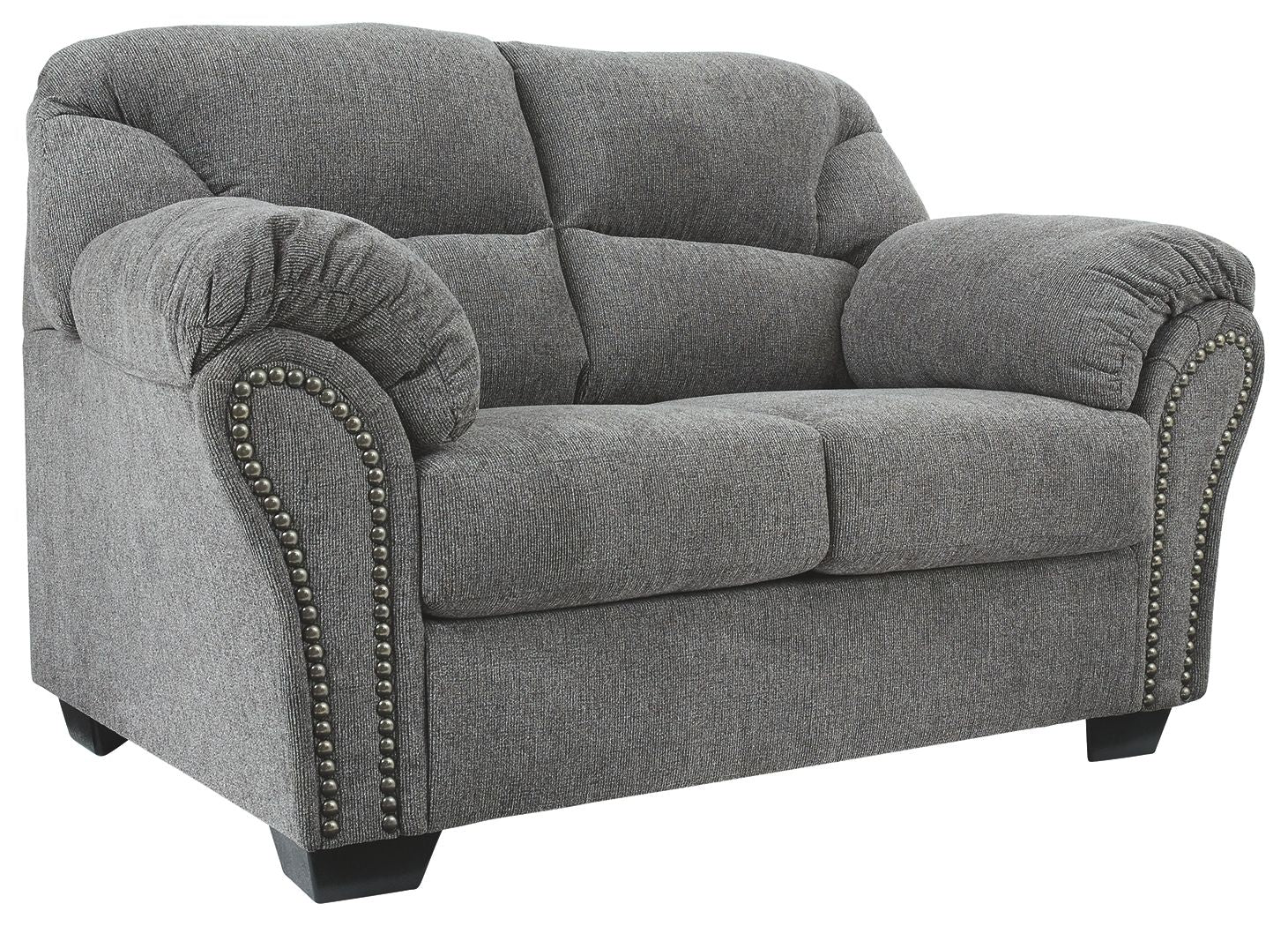 Allmaxx - Pewter - Loveseat - Hornell Furniture Outlet