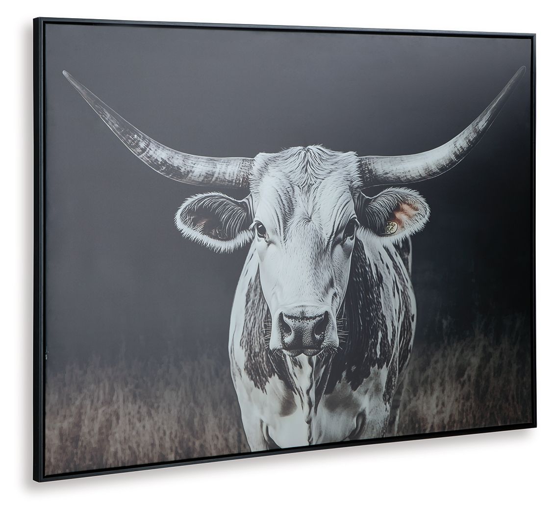 Harlandale - Black / White / Brown - Wall Art - Hornell Furniture Outlet