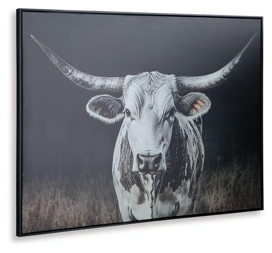 Harlandale - Black / White / Brown - Wall Art - Hornell Furniture Outlet