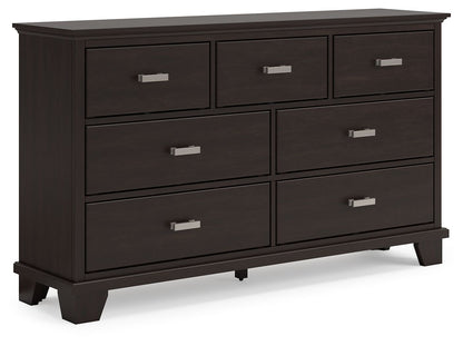 Covetown - Dark Brown - Dresser - Hornell Furniture Outlet