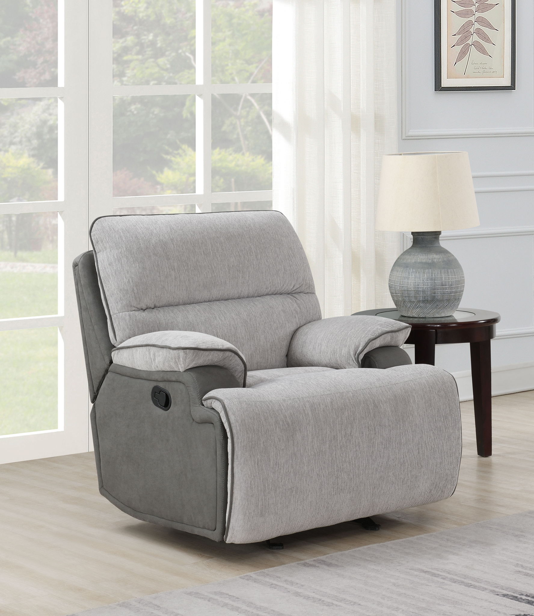 Cyprus - Recliner Chair - Gray - Hornell Furniture Outlet