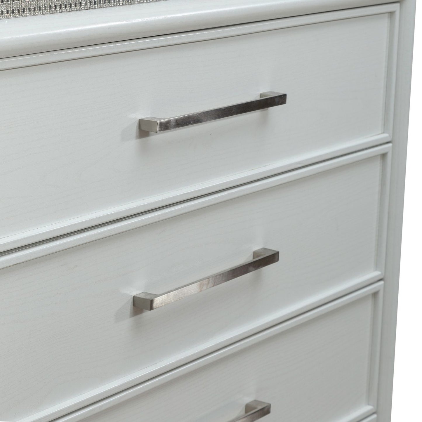 Reflections - 5 Drawer Chest With Lights - White - Hornell Furniture Outlet
