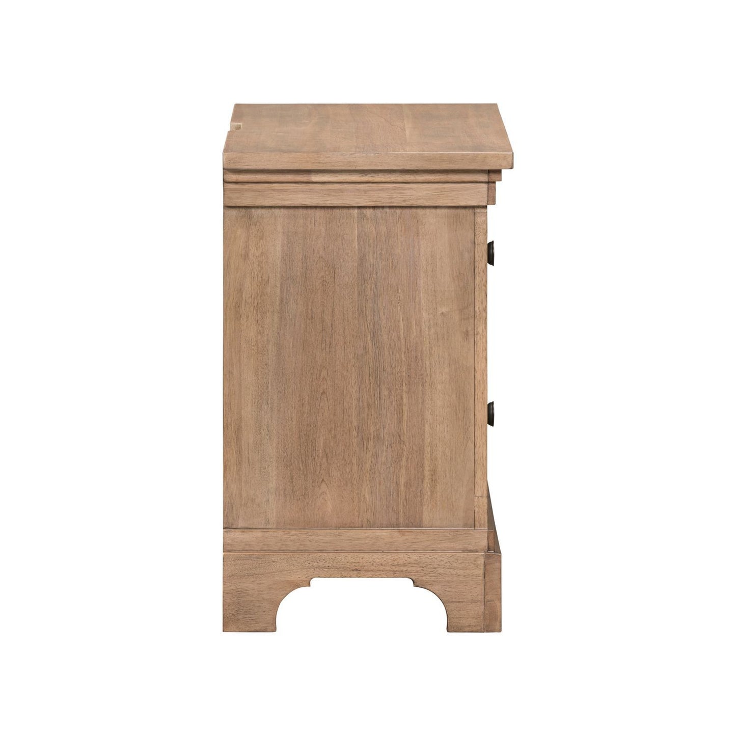 Haven Hills - Nightstand With Charging Station - Camel Beige - Hornell Furniture Outlet