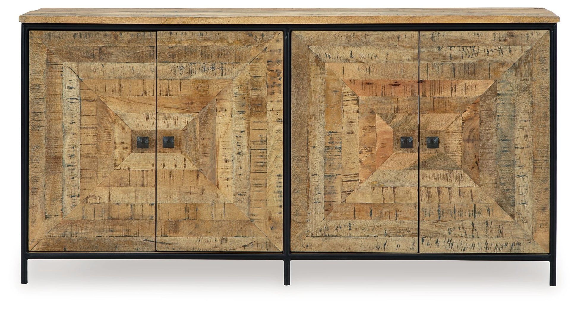 Camney - Brown / Black - Accent Cabinet - Hornell Furniture Outlet