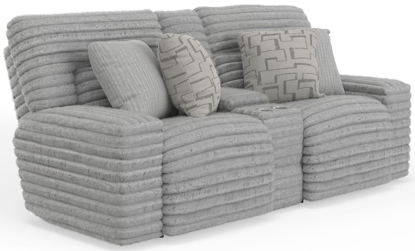 Lynx - Power Reclining Console Loveseat With Zero Gravity - Hornell Furniture Outlet