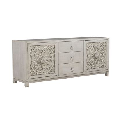 Sundance - 2 Door 3 Drawer Accent Cabinet - White - Hornell Furniture Outlet