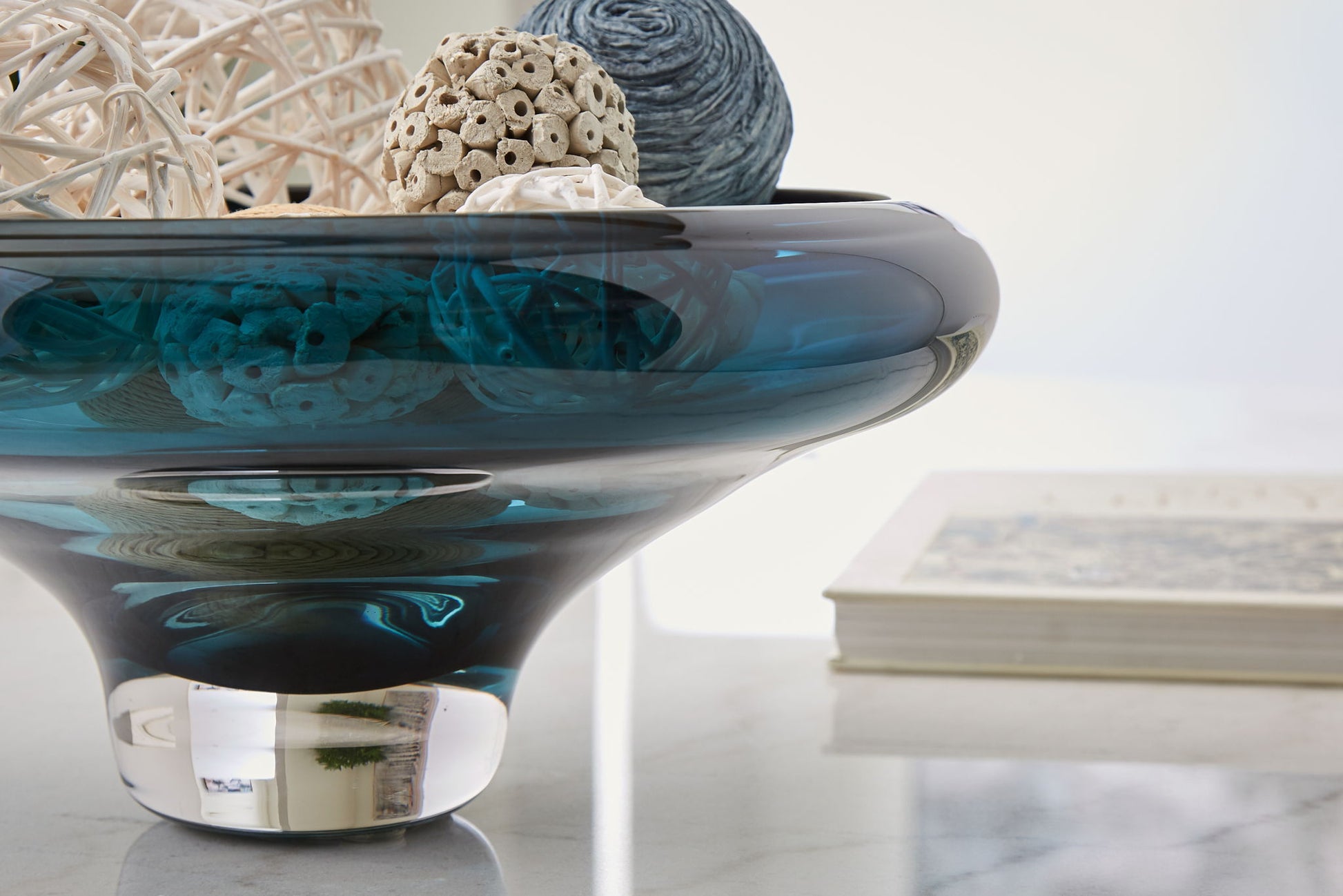 Vallborough - Teal Blue - Bowl - Hornell Furniture Outlet
