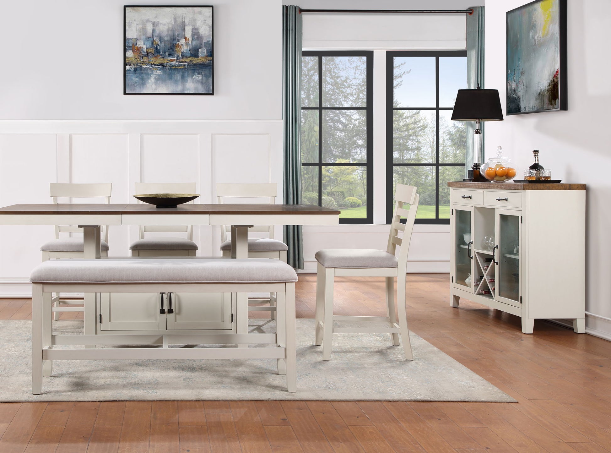 Hyland - Counter Height Bench - Hornell Furniture Outlet