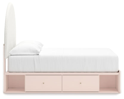 Wistenpine - Upholstered Panel Bed With Storage - Hornell Furniture Outlet