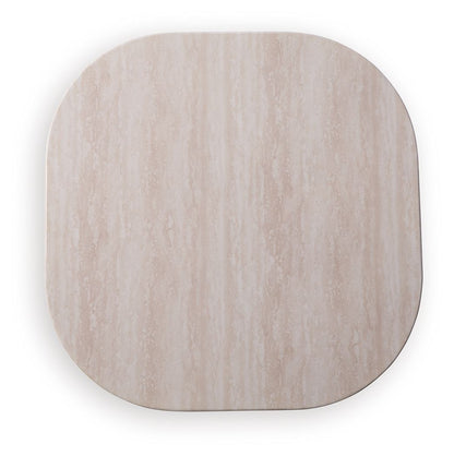Dolan Creek - Square End Table - Beige / Brown - Hornell Furniture Outlet