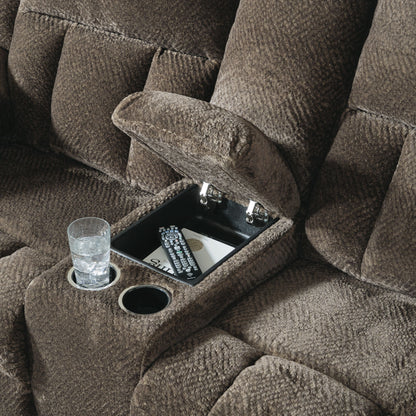 Frohn - Dbl Reclining Loveseat With Console - Hornell Furniture Outlet