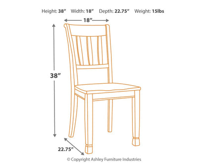 Whitesburg - Brown / Cottage White - Dining Room Side Chair (Set of 2) - Hornell Furniture Outlet