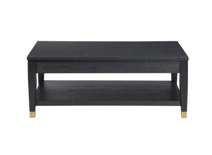 Yves - Cocktail & 2 End Table Set - Black - Hornell Furniture Outlet