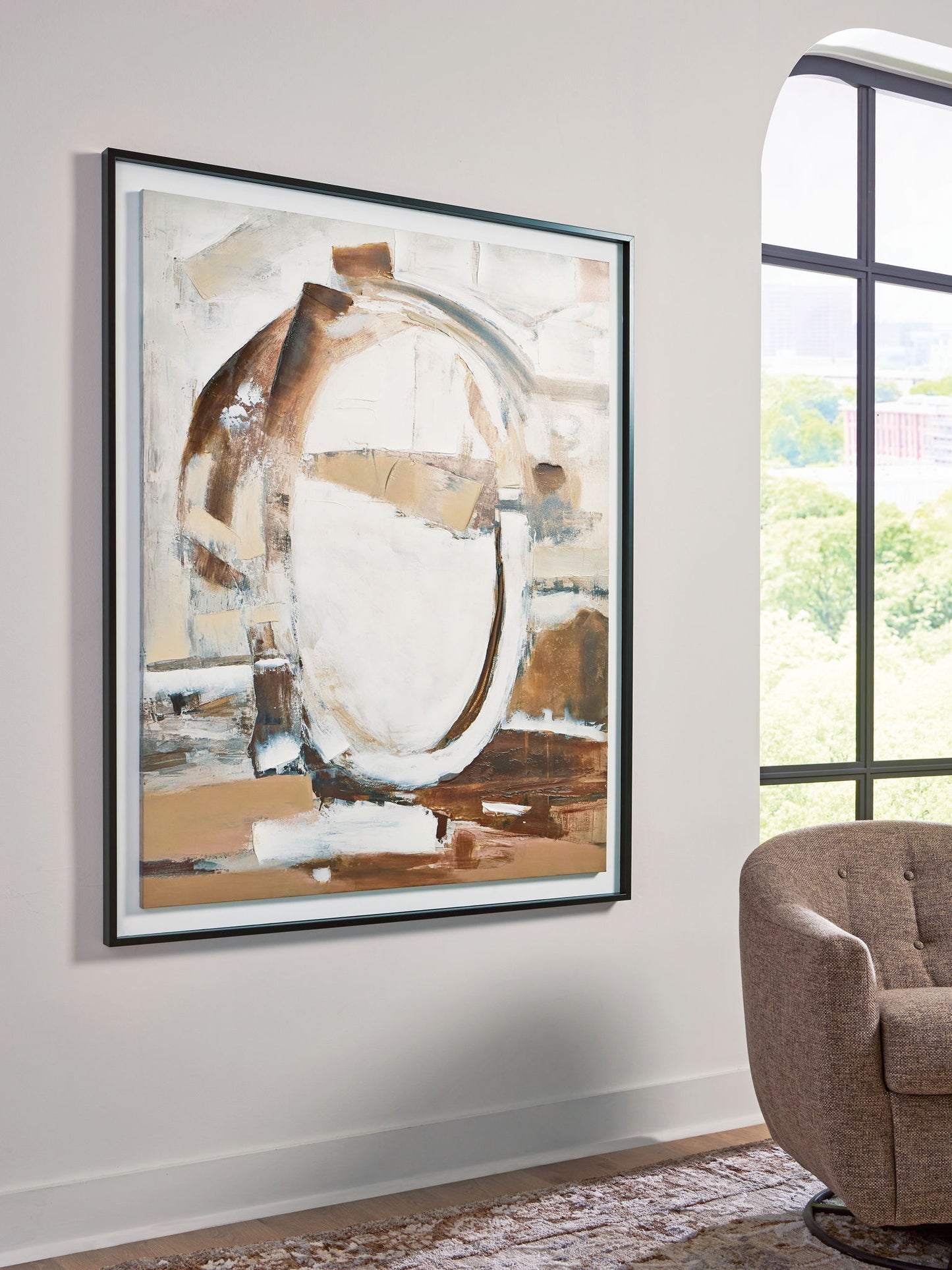 Bradlow - Wall Art - Brown / White / Black - Hornell Furniture Outlet