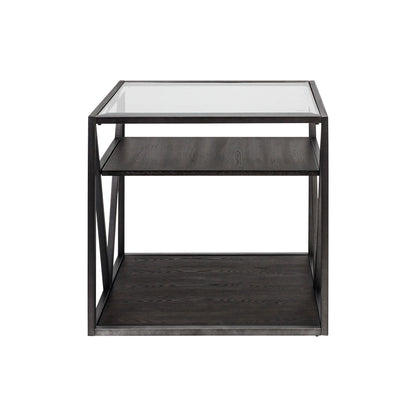 Arista - 3 Piece Table Set (1 Cocktail 2 End Tables) - Dark Gray - Hornell Furniture Outlet