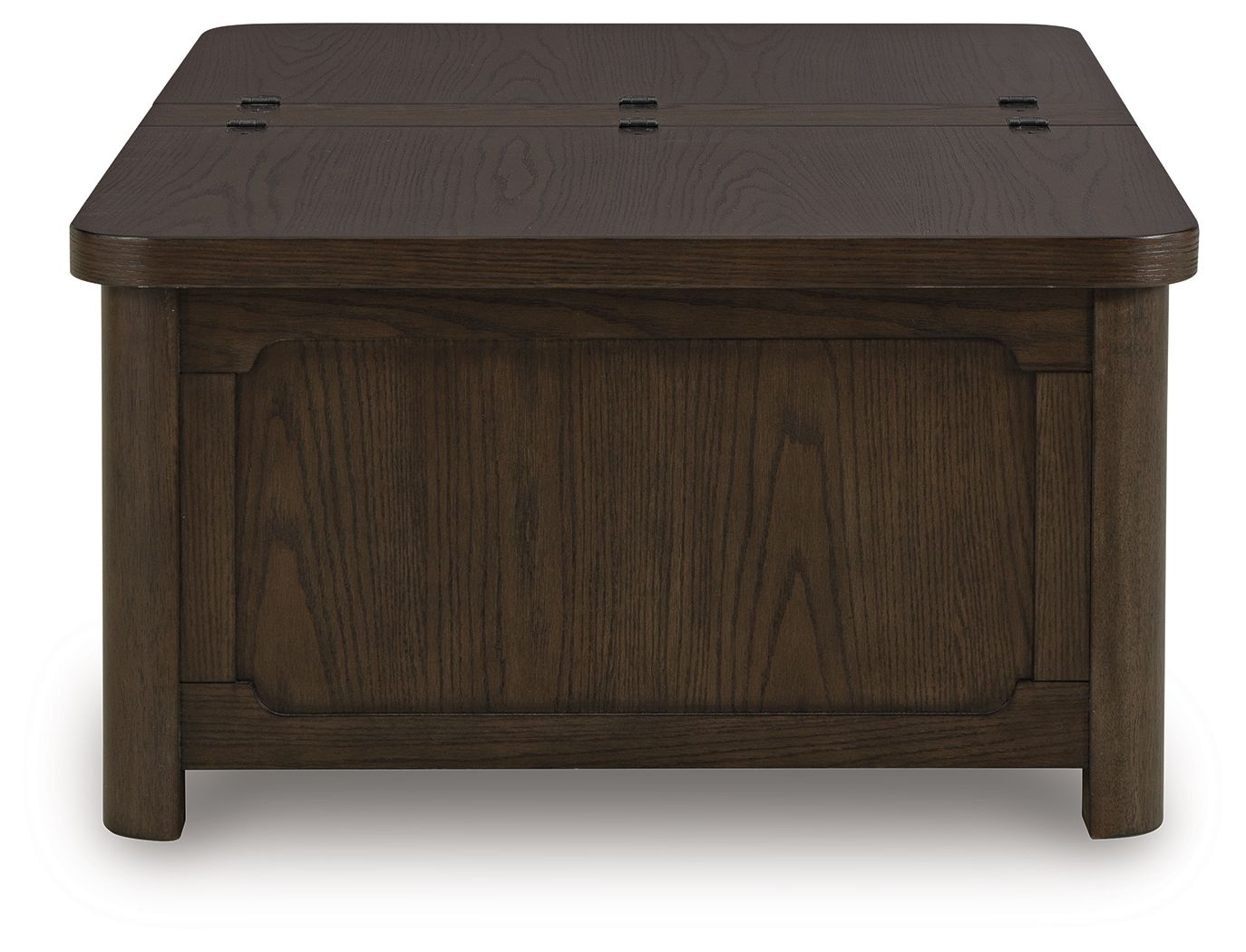 Breckington - Dark Brown - Cocktail Table With Storage - Hornell Furniture Outlet