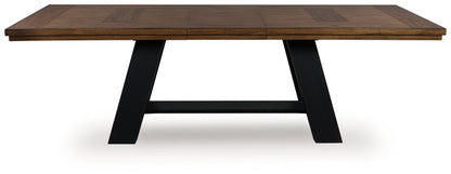 Greddinton - Brown / Black - Dining Extension Table - Hornell Furniture Outlet