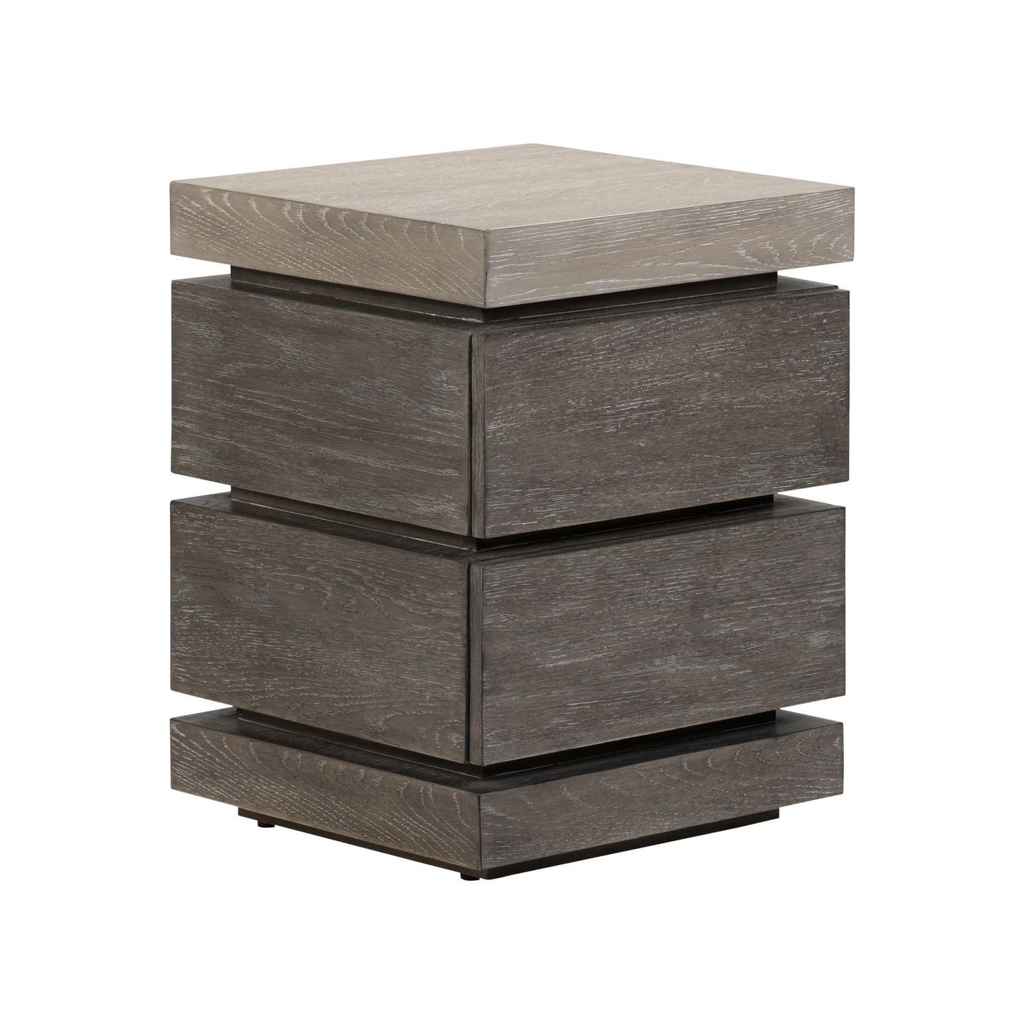 Piedmont - Chairside Table - Charcoal / Ash - Hornell Furniture Outlet