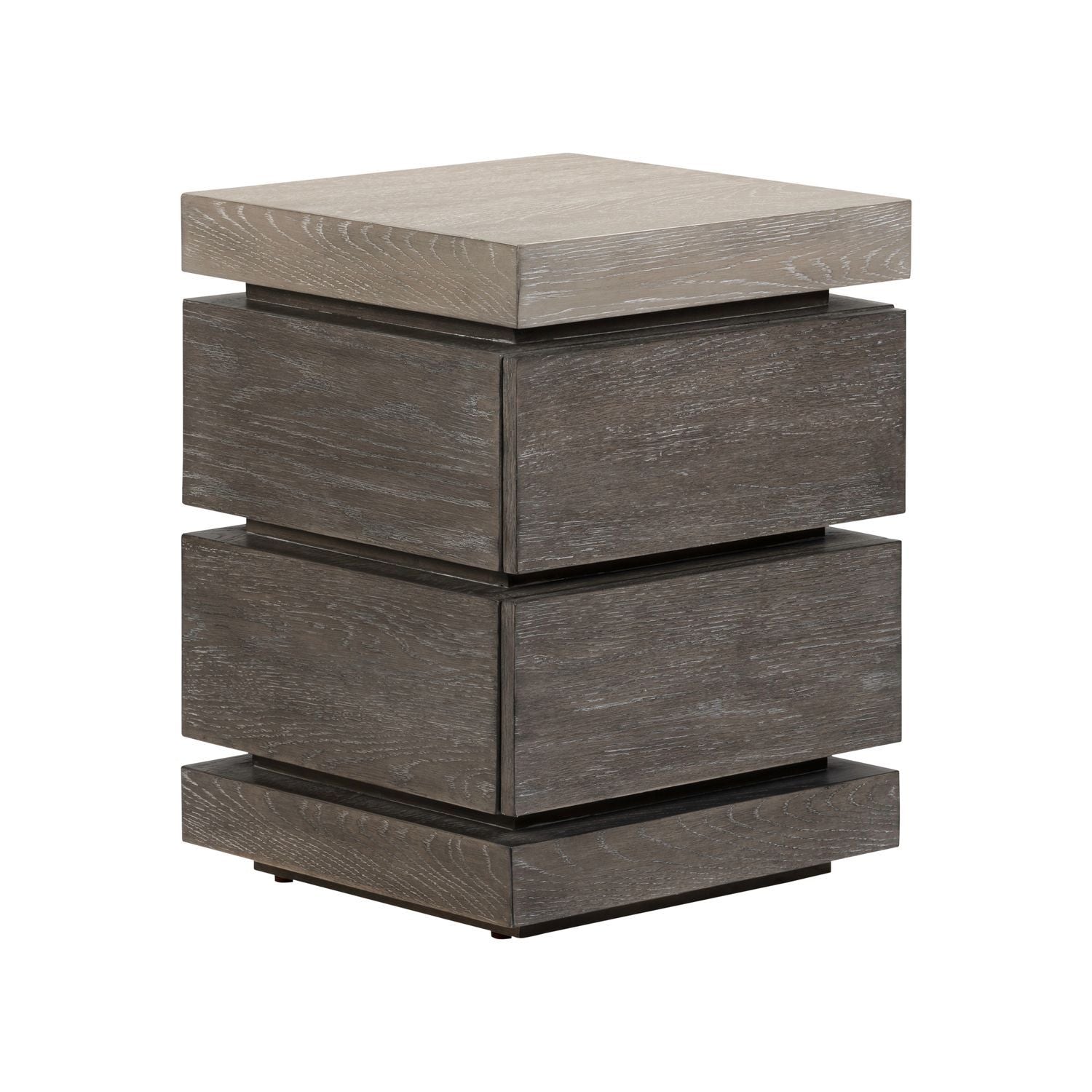 Piedmont - Chairside Table - Charcoal / Ash - Hornell Furniture Outlet