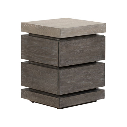 Piedmont - Chairside Table - Charcoal / Ash - Hornell Furniture Outlet
