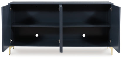 Loirwick - Dark Blue - Accent Cabinet - Hornell Furniture Outlet