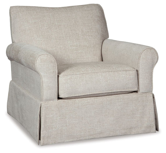 Searcy - Swivel Glider Accent Chair - Quartz - Hornell Furniture Outlet