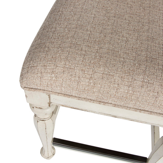 Magnolia Manor - Counter Height Chair - White - Hornell Furniture Outlet