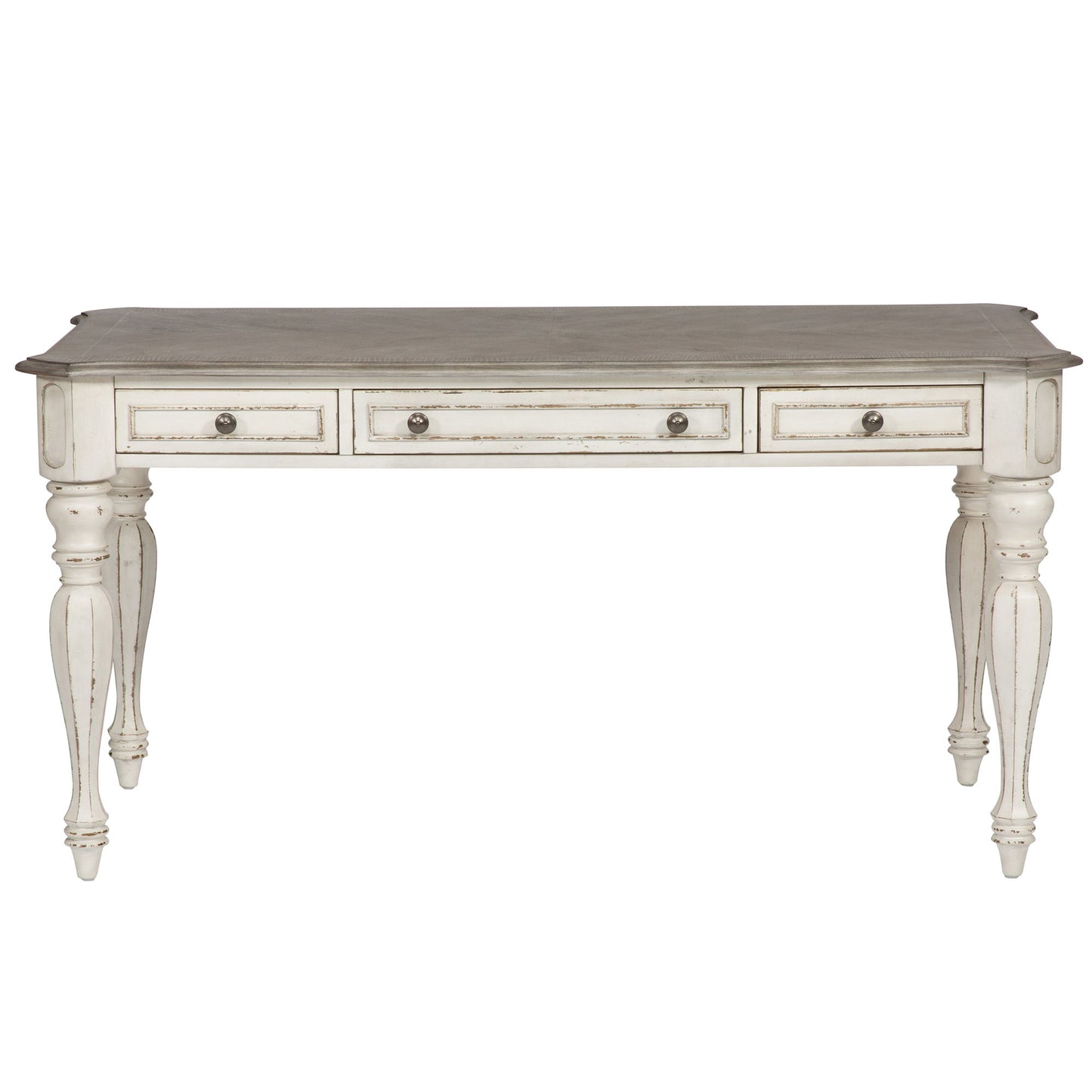 Magnolia Manor - 3 Piece Home Office Set (Desk & Hutch) - White - Hornell Furniture Outlet