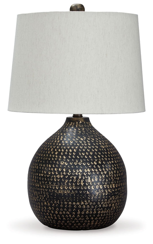 Maire - Black / Gold Finish - Metal Table Lamp - Hornell Furniture Outlet
