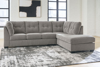 Lanelly - Alloy - 2 - Piece Sectional With Raf Corner Chaise - Hornell Furniture Outlet