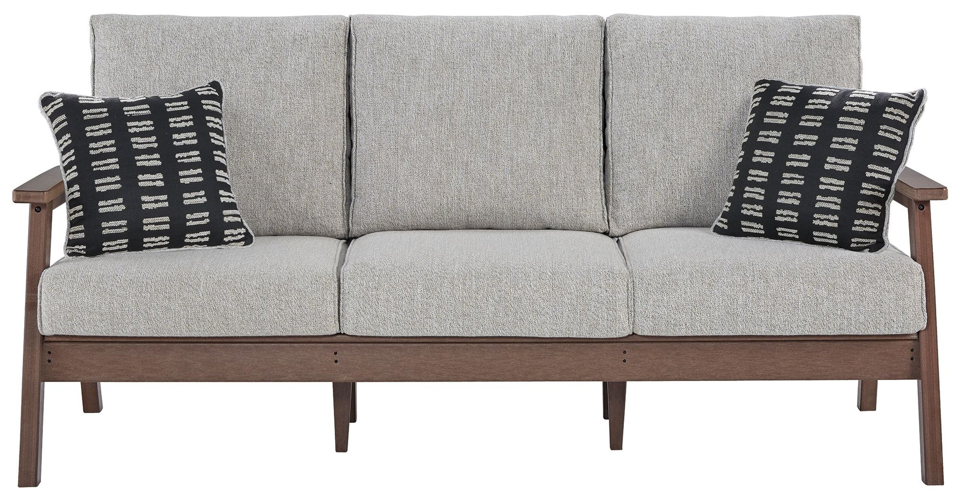 Emmeline - Brown / Beige - Sofa with Cushion - Hornell Furniture Outlet